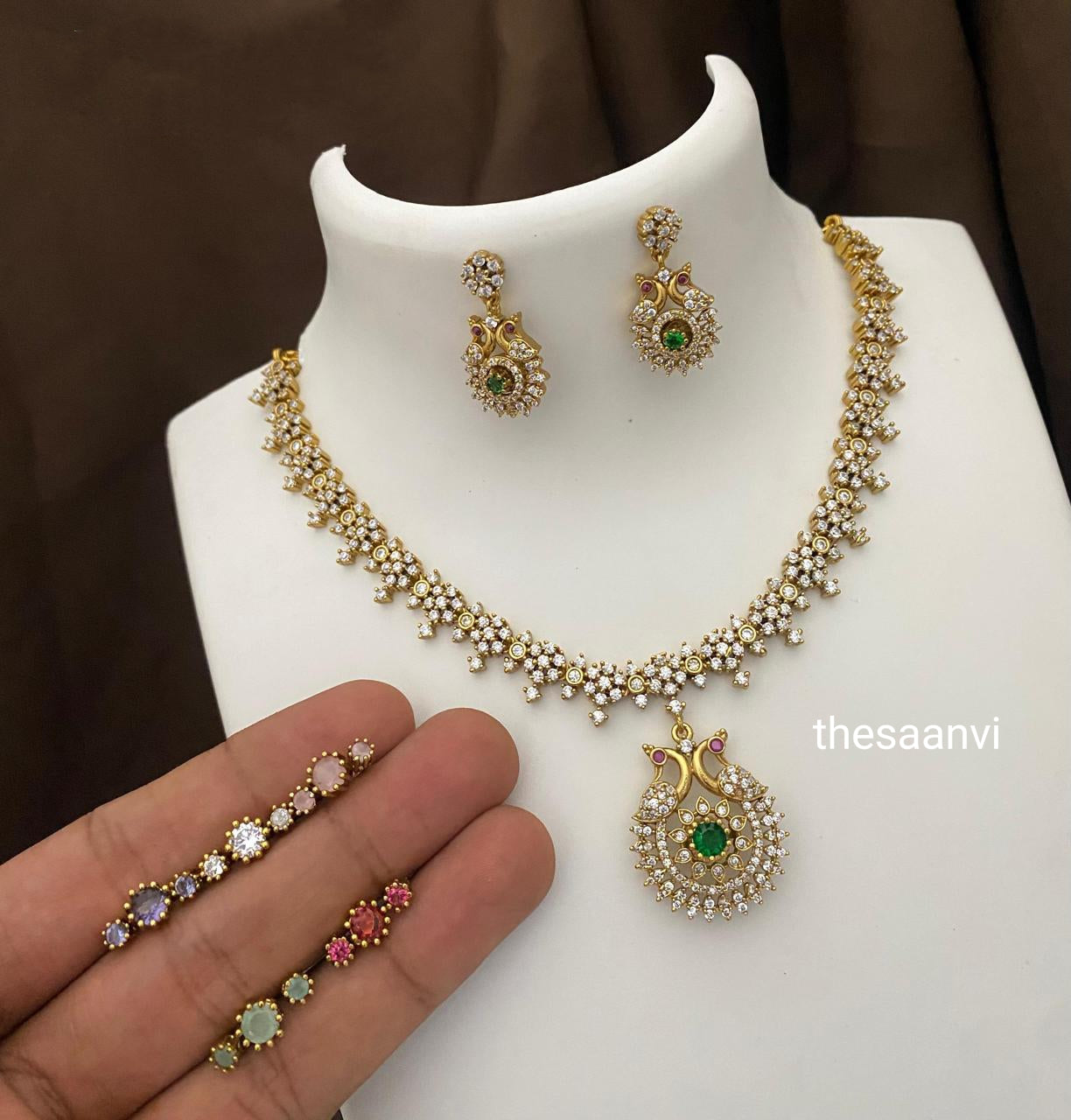 PREMIUM QUALITY MATT FINISH INTERCHANGEABLE NECKLACE