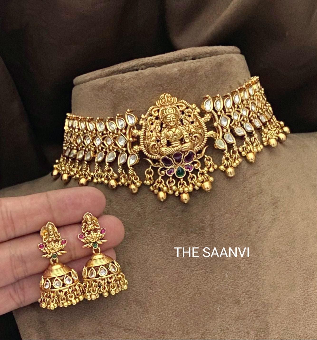 PREMIUM KUNDAN LAKSHMI CHOKER SET
