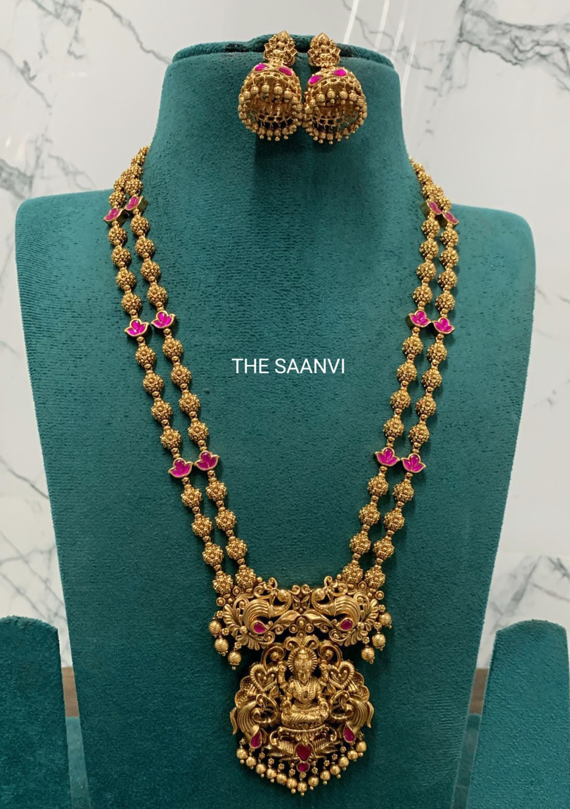 LAKSHMI ANTIQUE TWO LAYER HARAM SET