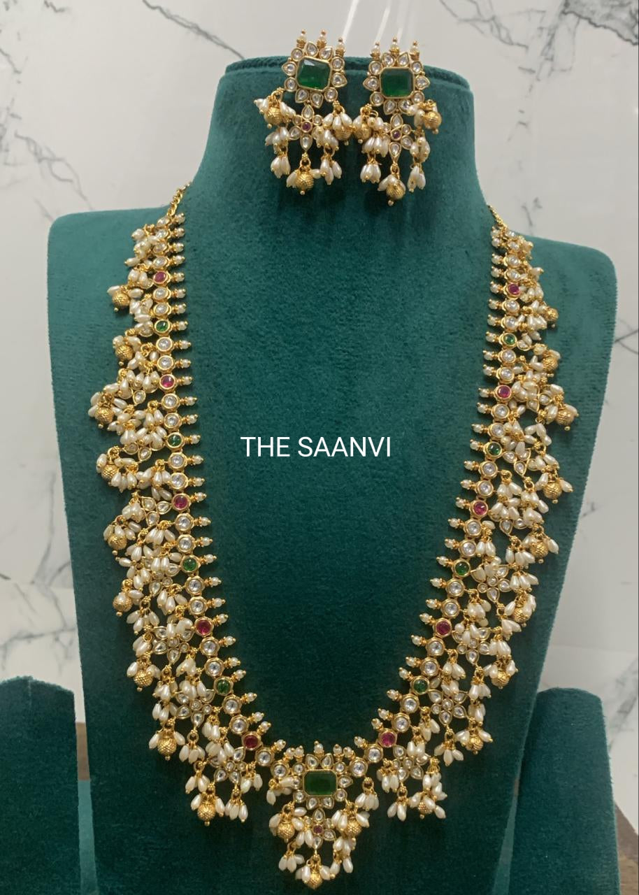 ANANYA PREMIUM GUTTAPUSALU HARAM SET