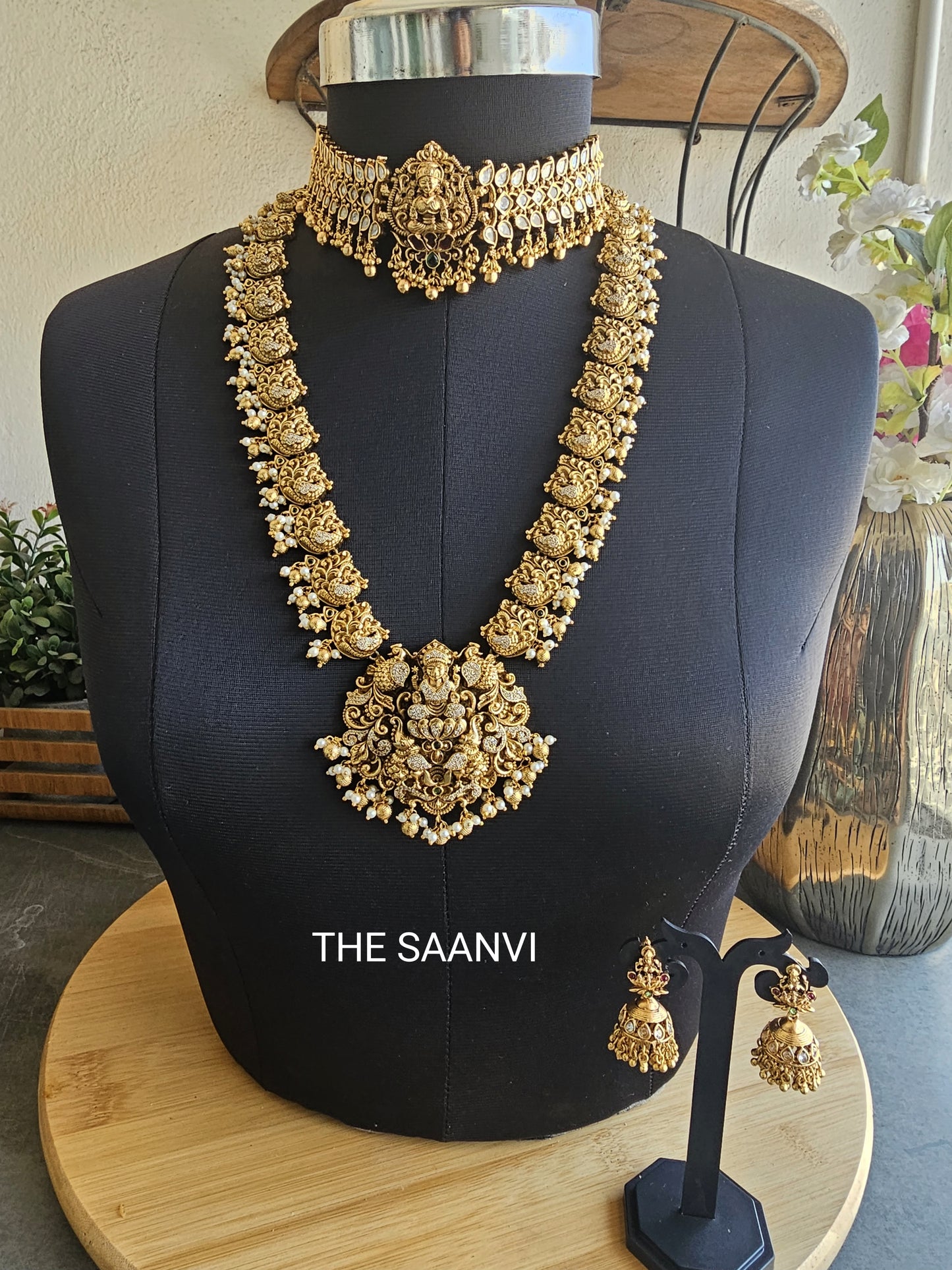 MAYURI ANTIQUE KUNDAN BRIDAL COMBO SET