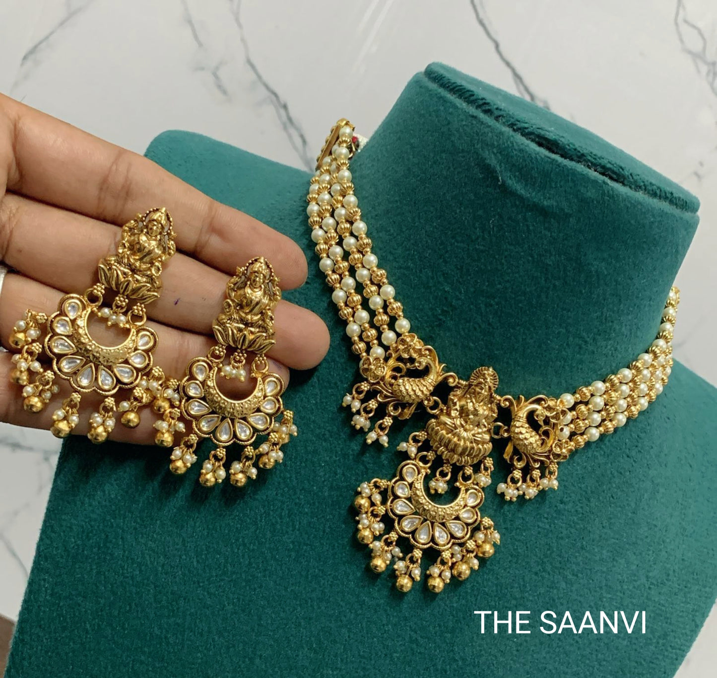 PREMIUM DEVI PEARL CHOKER SET