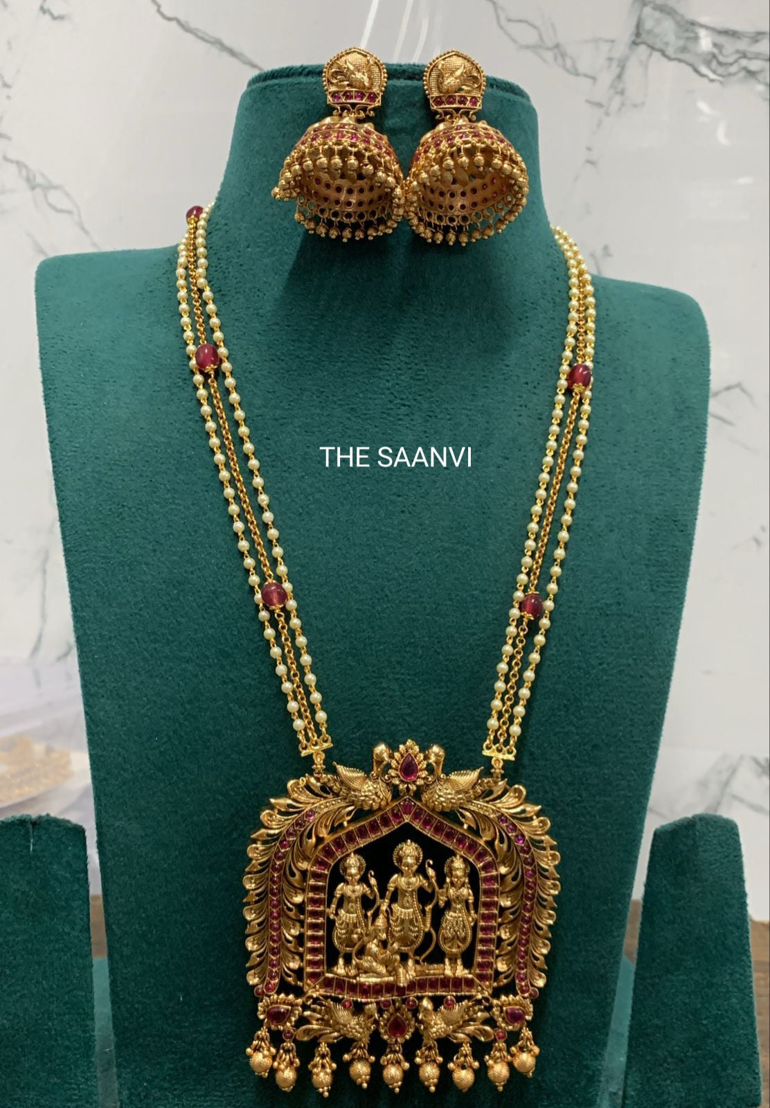 PREMIUM RAM SITA ANTIQUE HARAM SET