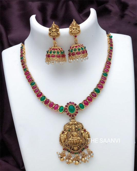 LAKSHMI KEMPSTONE NECKLACE SET