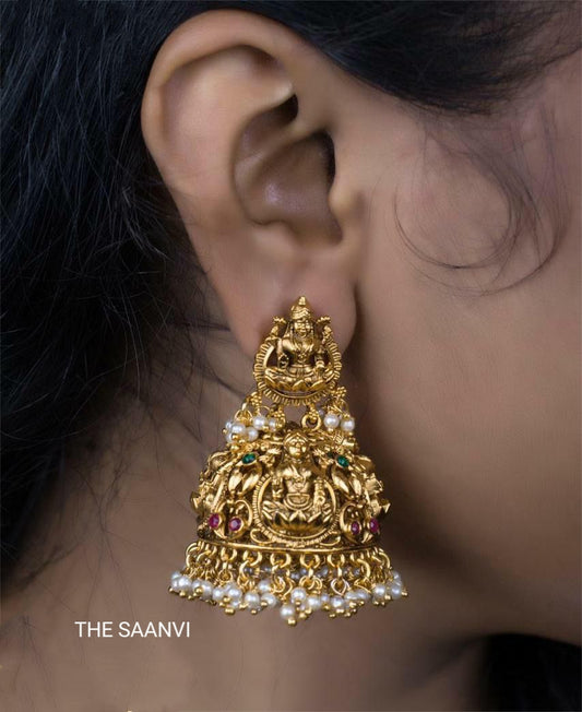 LAKSHMI JHUMKA WITH PEARL DROPS