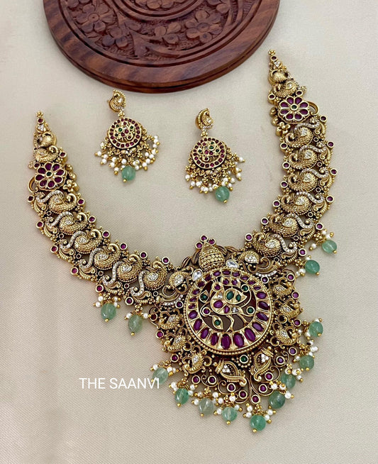 PREMIUM QUALITY ANTIQUE NAGAS NECKLACE SET