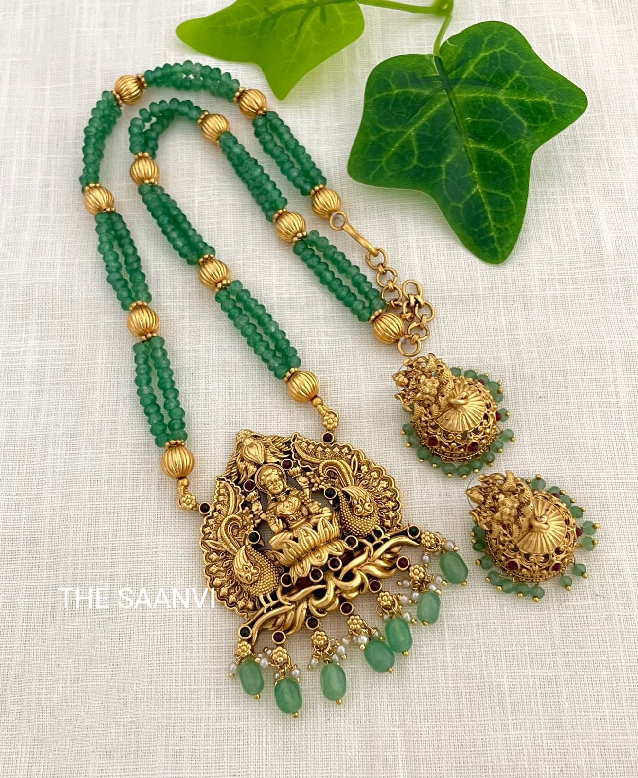 DEVI MID-LENGTH BEADED HARAM SET