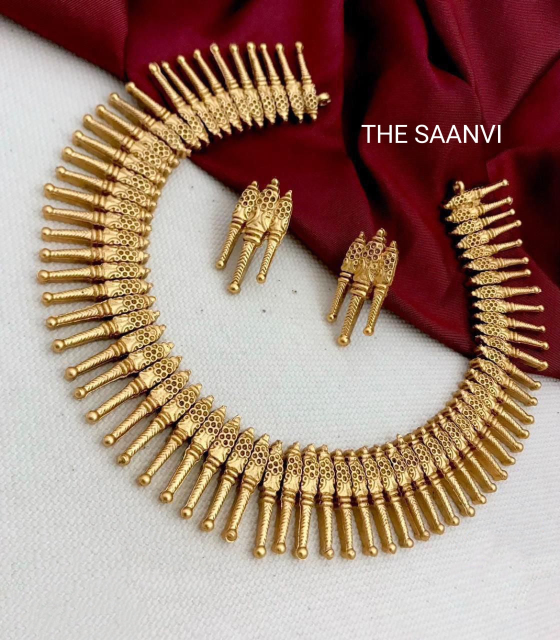 GOLD PLATED TRADITIONAL NECKLACE SET