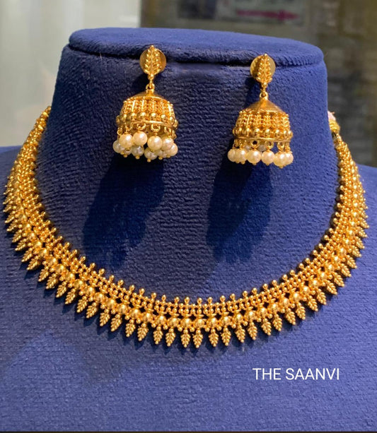 MULLAMOTTU TRADITIONAL NECKLACE SET