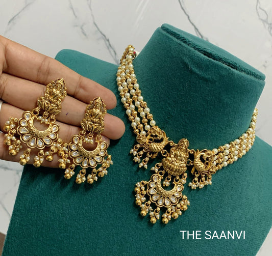 PREMIUM DEVI PEARL CHOKER SET