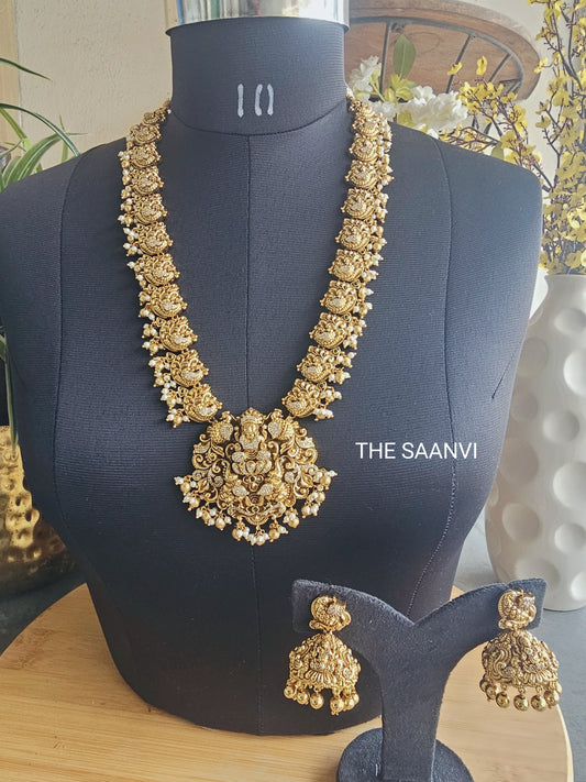 MAYURI PREMIUM ANTIQUE NAGAS HARAM SET