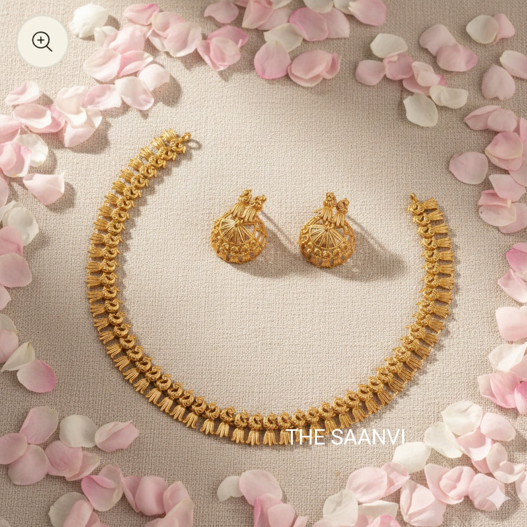 MATT FINISH TRADITIONAL NECKLACE SET