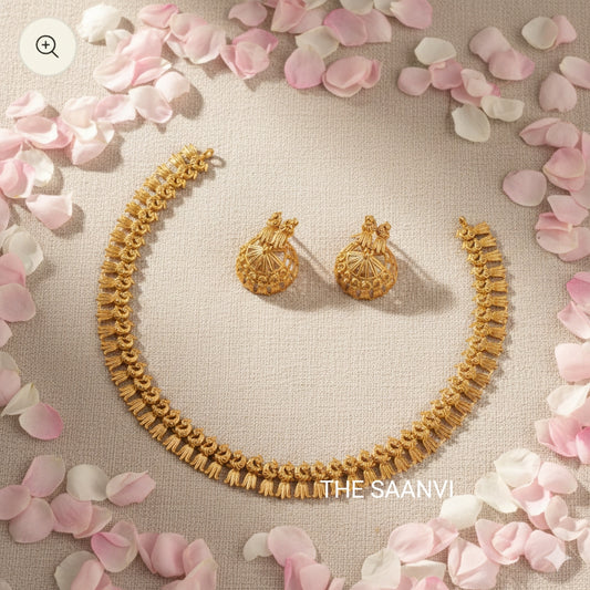 MATT FINISH TRADITIONAL NECKLACE SET