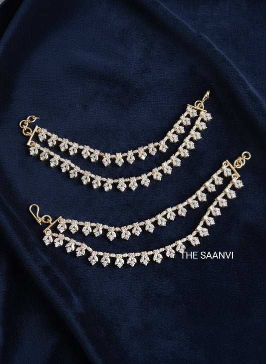 RADHIKA MERCHANT PREMIUM AD STONE EAR CHAIN