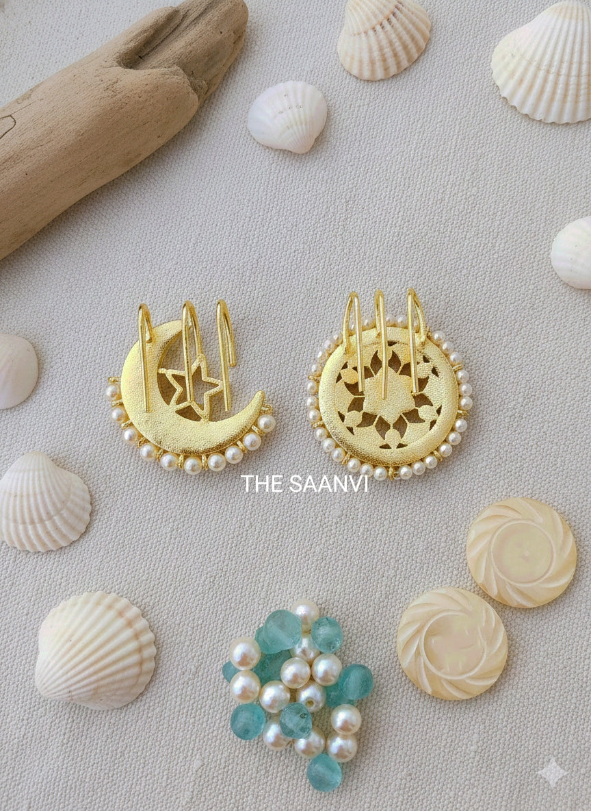 REAL JADAU KUNDAN SUN & MOON HAIR BILLAI
