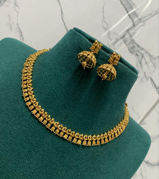 MATT FINISH TRADITIONAL NECKLACE SET