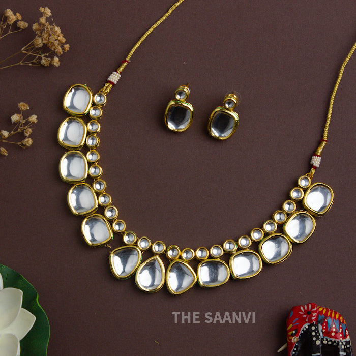 PREMIUM KUNDAN STONE NECKLACE SET